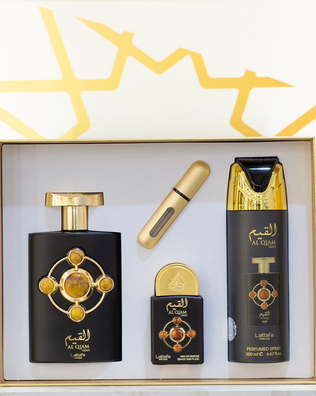 Set Regalo Al Qiam Gold Lattafa 3pc
