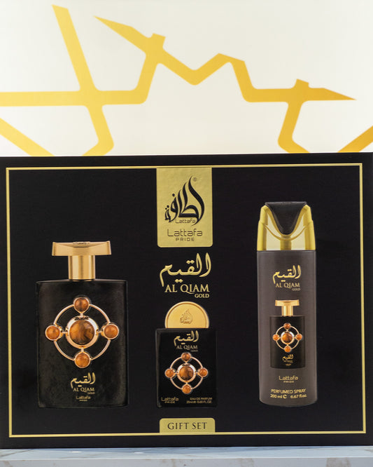 Set Regalo Al Qiam Gold Lattafa 3pc