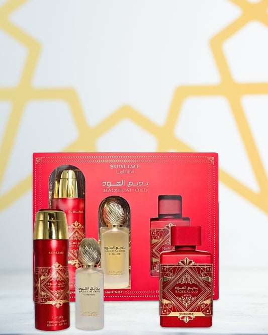 Set Bade'e Al Oud Sublime Lattafa 3 pcs